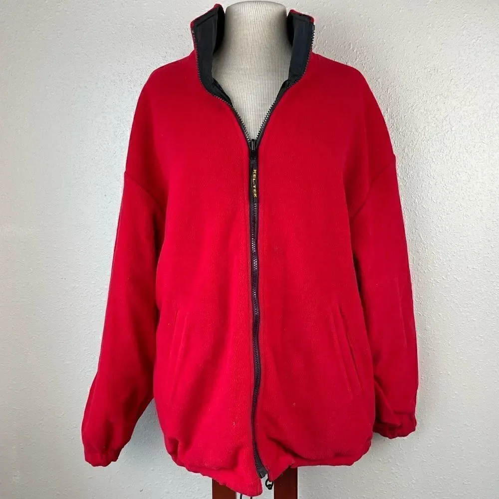 Kel-Tek Full Zip Reversible Jacket Size L EUC